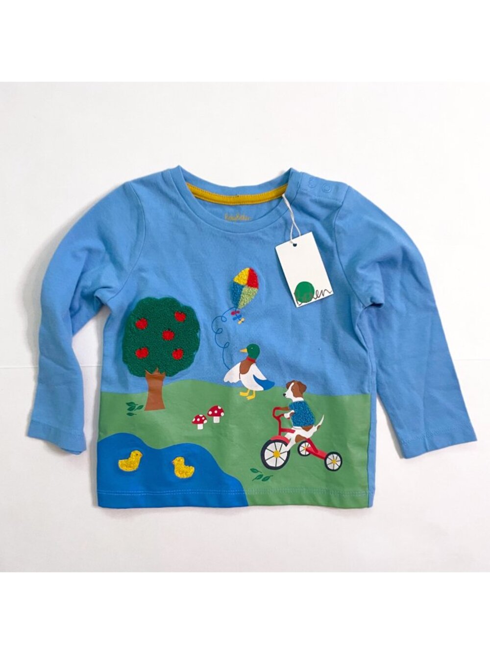 NWT Baby Boden Country Farm Tee, Size 12-18 Months